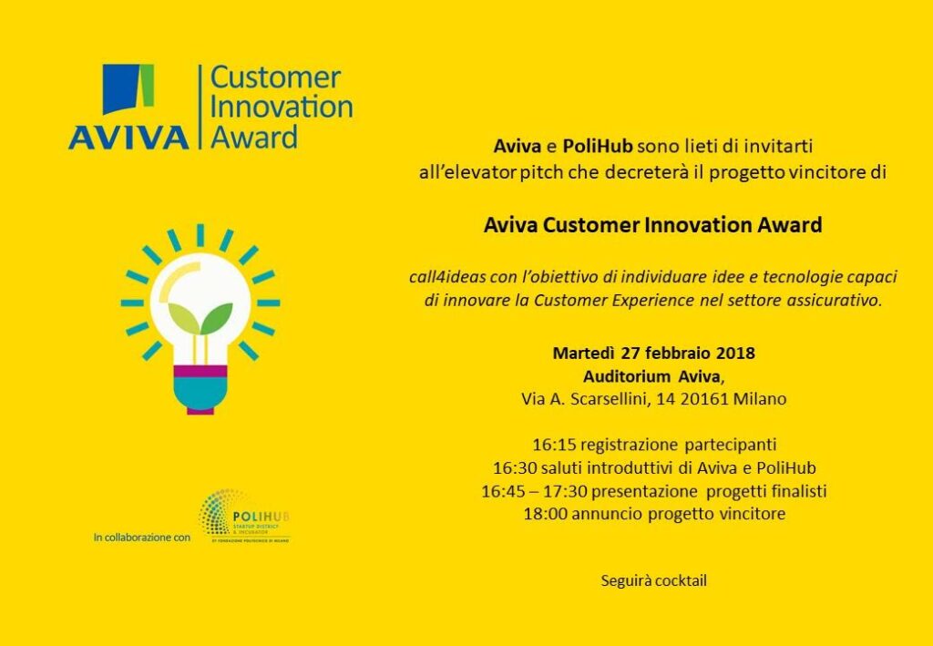 aviva customer innovation awards finalisti