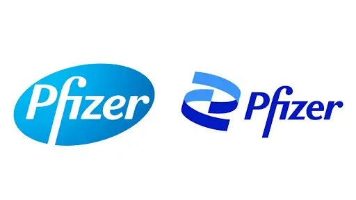 restyling logo pfizer